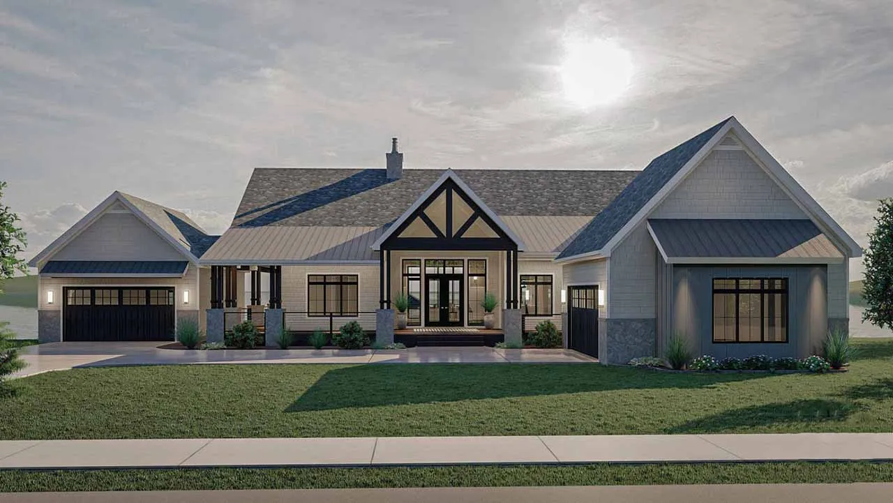 3 Bedroom, 3Bath Modern Farmhouse HousePlan #52-522 Questions & Answers