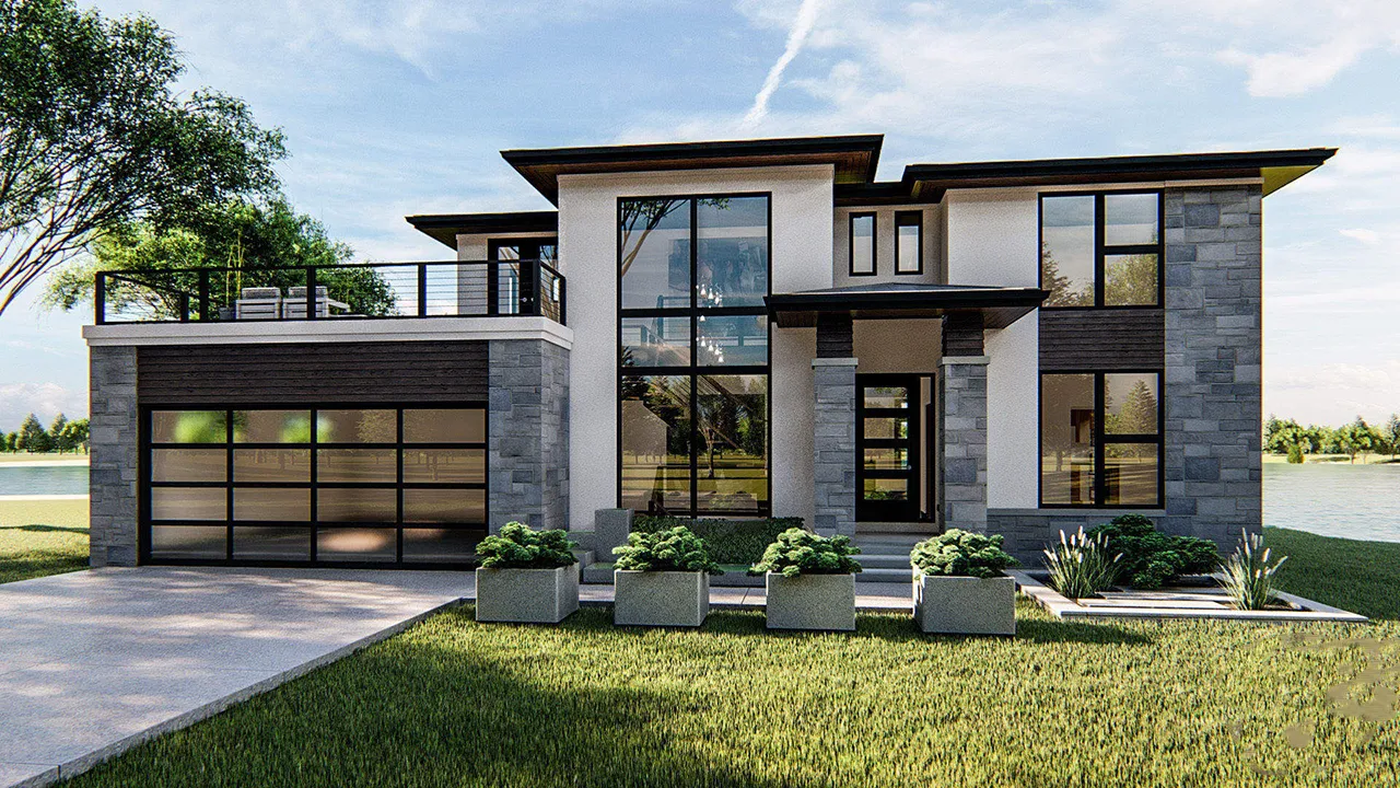 4 Bedroom, 2Bath Modern HousePlan #52-360 Questions & Answers