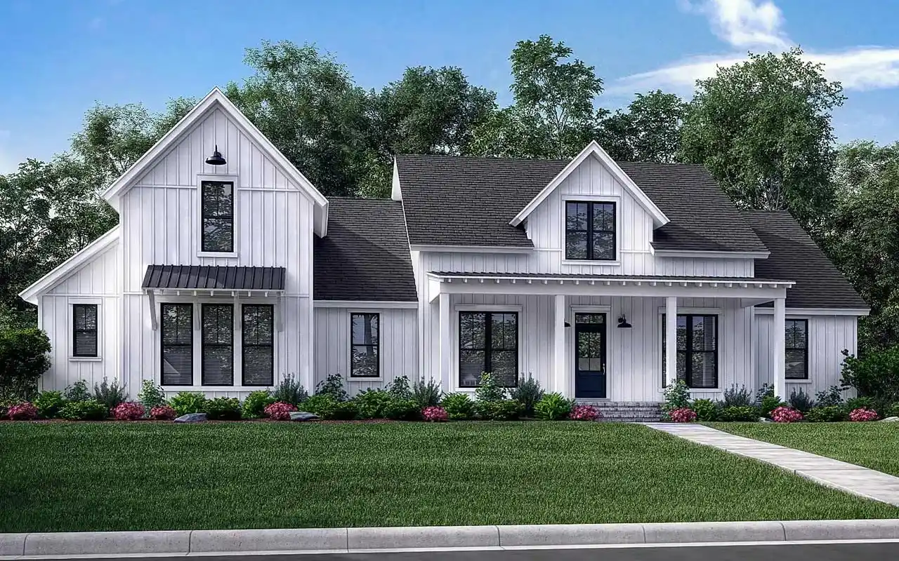 4 Bedroom, 3Bath Modern Farmhouse HousePlan #50-277 Questions & Answers