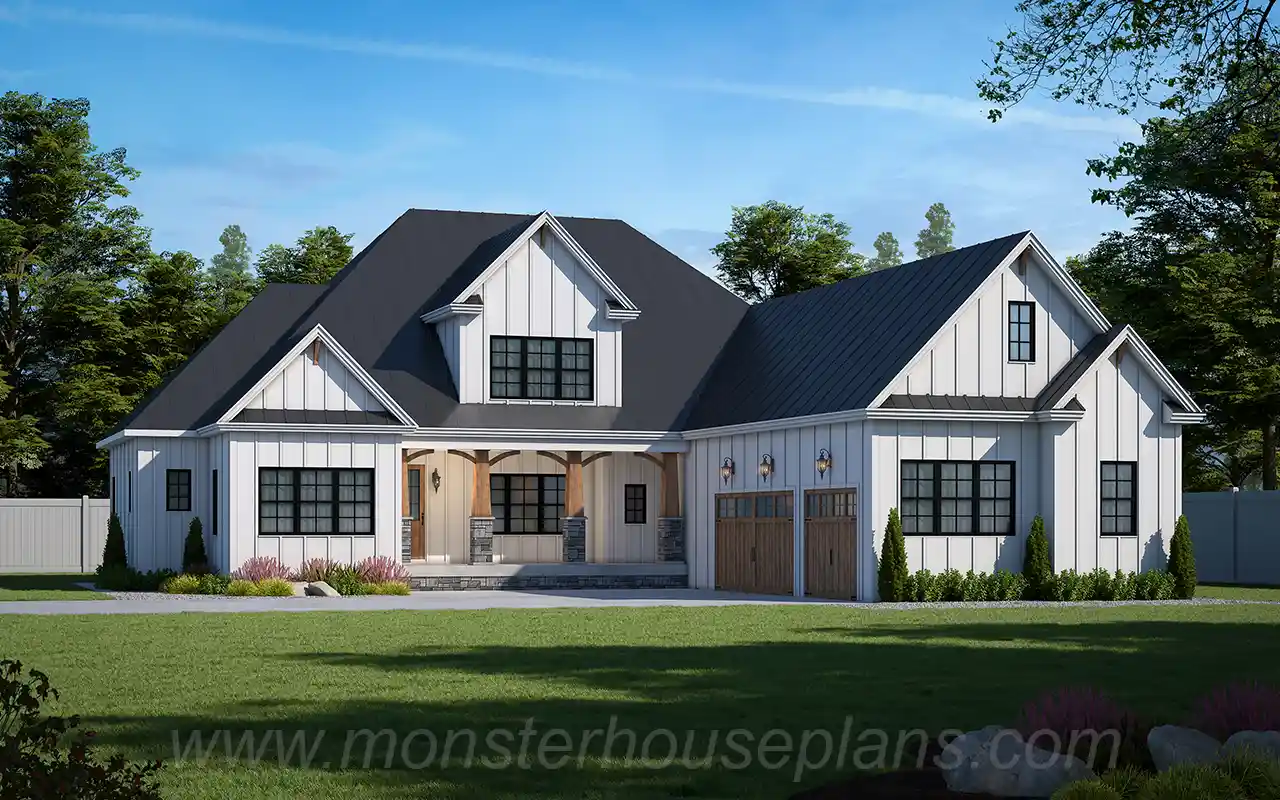 4 Bedroom, 3Bath Modern Farmhouse HousePlan #90-154 Questions & Answers