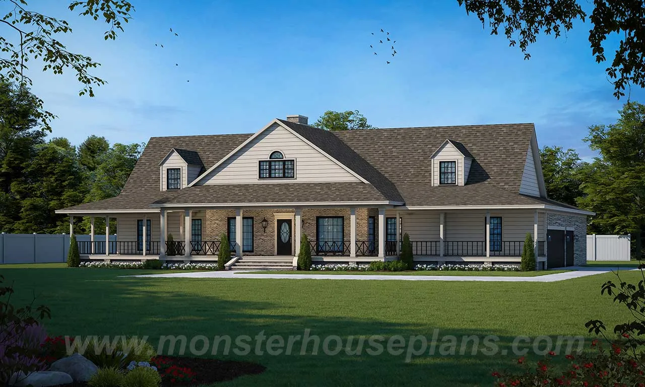 4 Bedroom, 4Bath Farm HousePlan #18-487 Questions & Answers