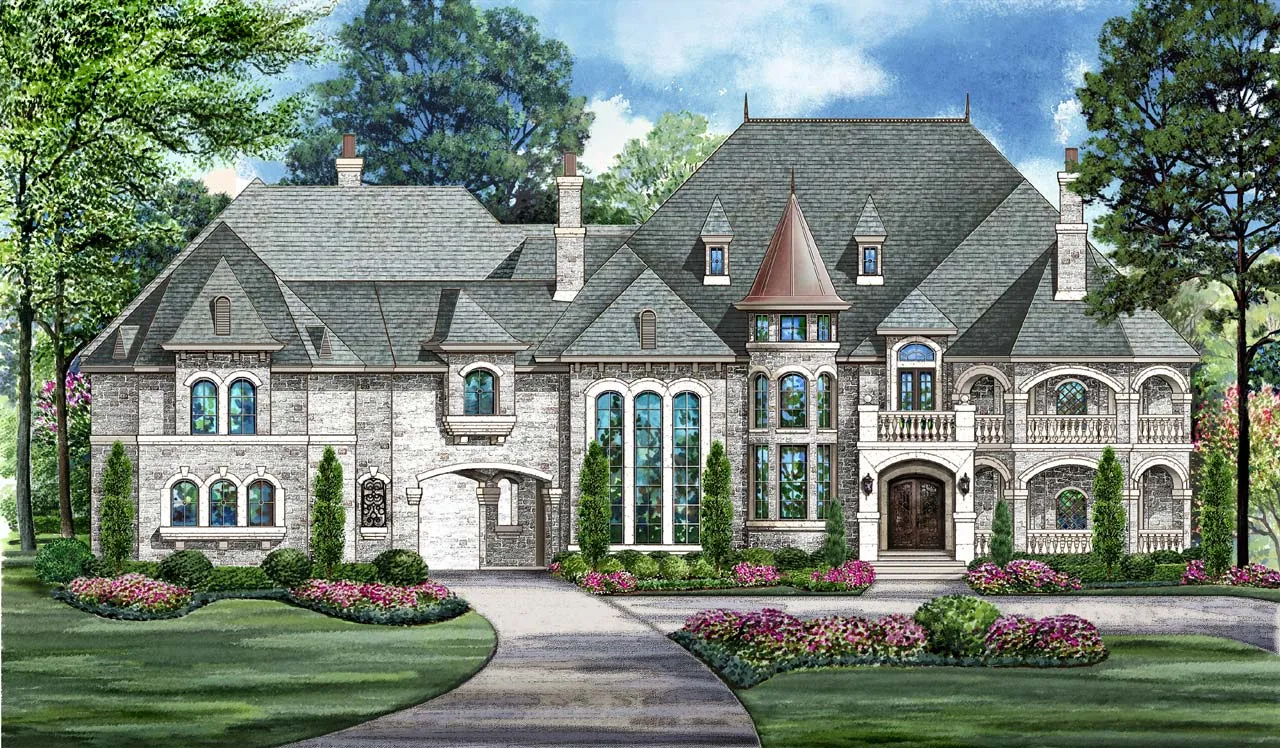 6 Bedroom, 7Bath European HousePlan #63-577 Questions & Answers