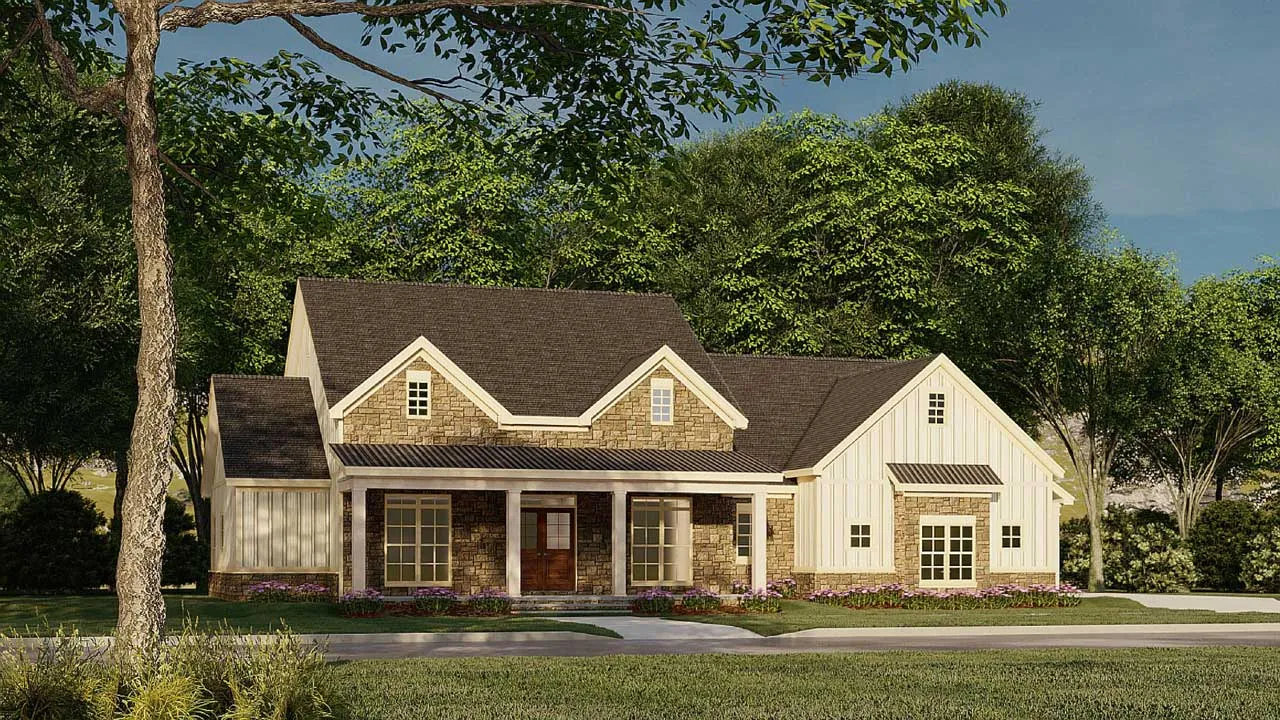 3 Bedroom, 2Bath Modern Farmhouse HousePlan #12-1562 Questions & Answers