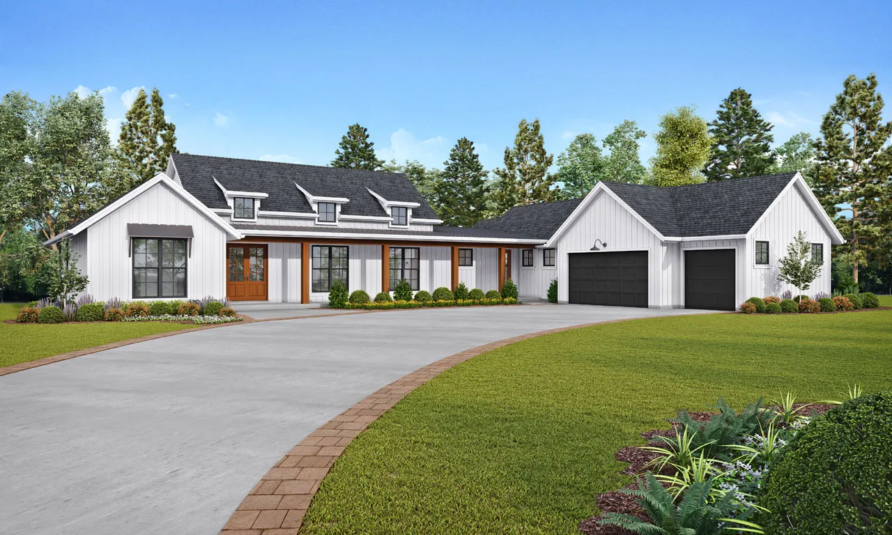 3 Bedroom, 2Bath Modern Farmhouse HousePlan #74-870 Questions & Answers