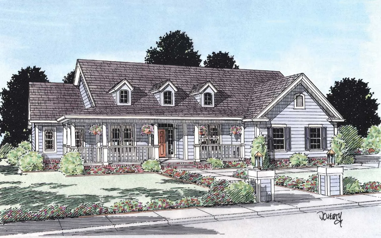 Could this house plan have a 3 car garage?  If so, How many feet forward would the garage be moved?