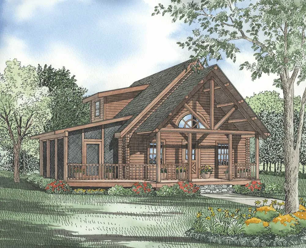 3 Bedroom, 2Bath Log Cabin HousePlan #12-796 Questions & Answers