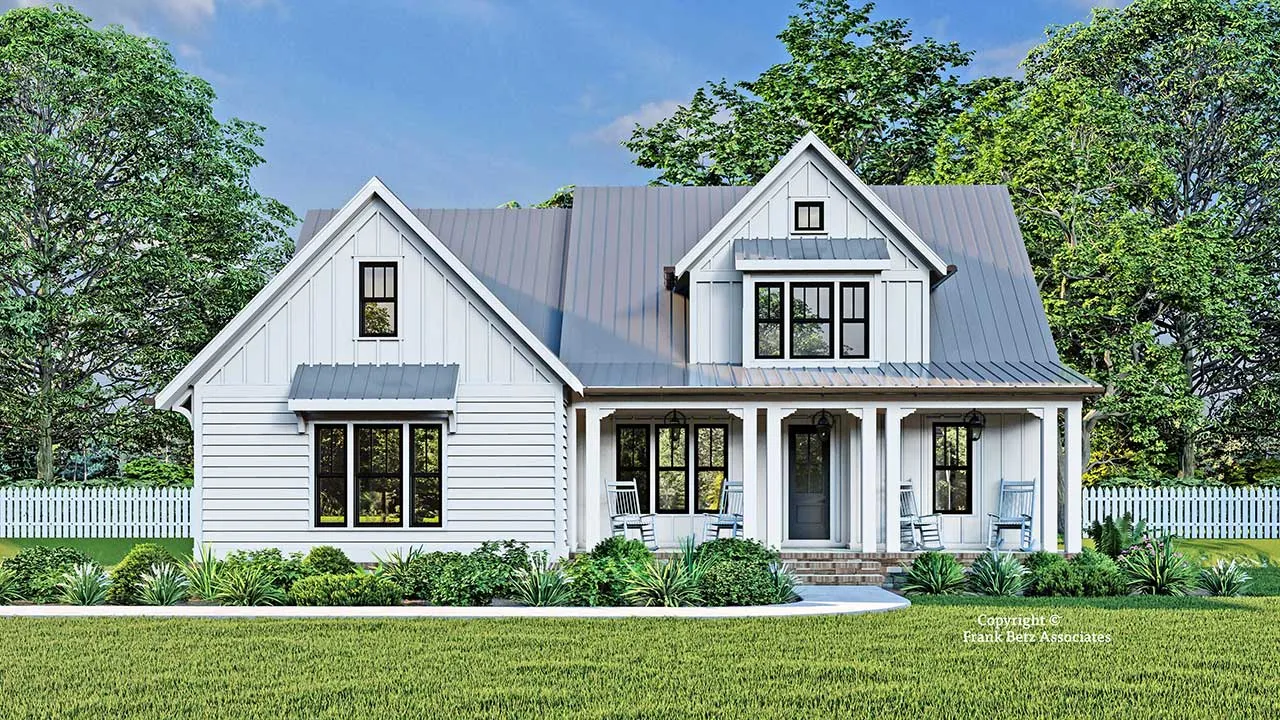 4 Bedroom, 2Bath Modern Farmhouse HousePlan #85-1089 Questions & Answers