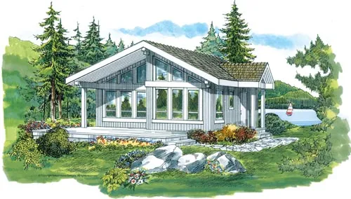 2 Bedroom, 1Bath Contemporary HousePlan #35-404 Questions & Answers