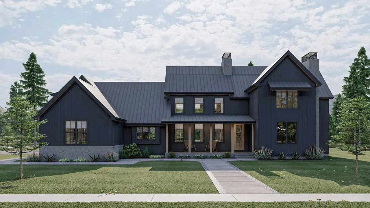 5 Bedroom, 4Bath Craftsman HousePlan #52-563 Questions & Answers