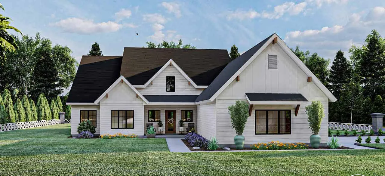 3 Bedroom, 2Bath Modern Farmhouse HousePlan #52-470 Questions & Answers