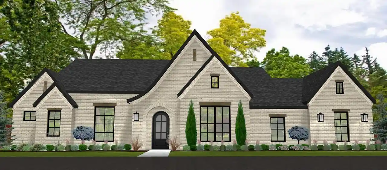 does anyone have built pictures of this plan? i worry the great room might be dark due to the back covered porch.
