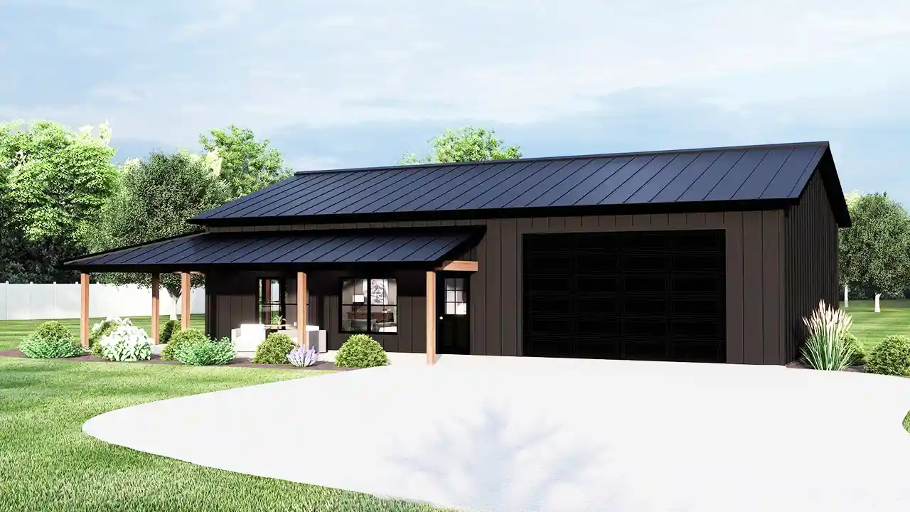 2 Bedroom, 1Bath Barndominium HousePlan #104-353 Questions & Answers