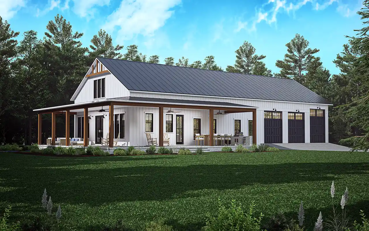 4 Bedroom, 3Bath Barndominium HousePlan #50-526 Questions & Answers